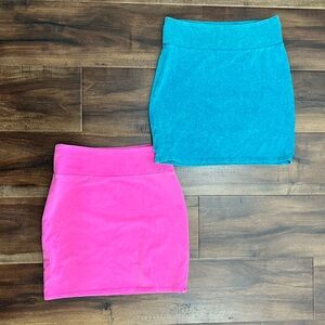 American Eagle Outfitters Blue & Pink Skirts